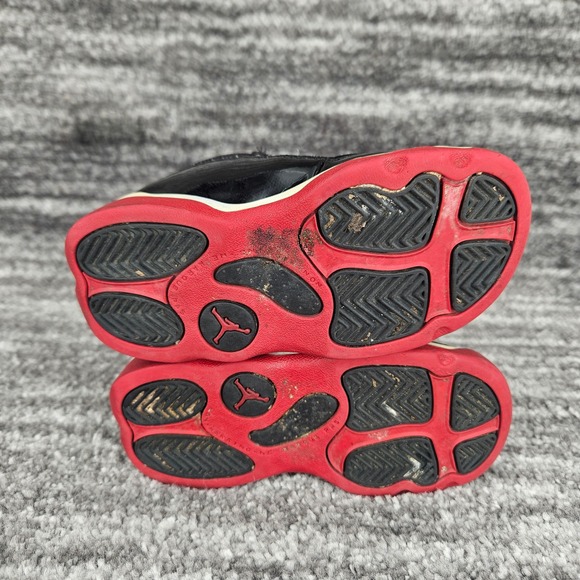 Jordan 6 Rings Black Red Toddler Shoes Size 8C Sneakers Athletic‎ Hook Loop - Picture 7 of 8